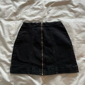 BDG Zip Front Denim Skirt